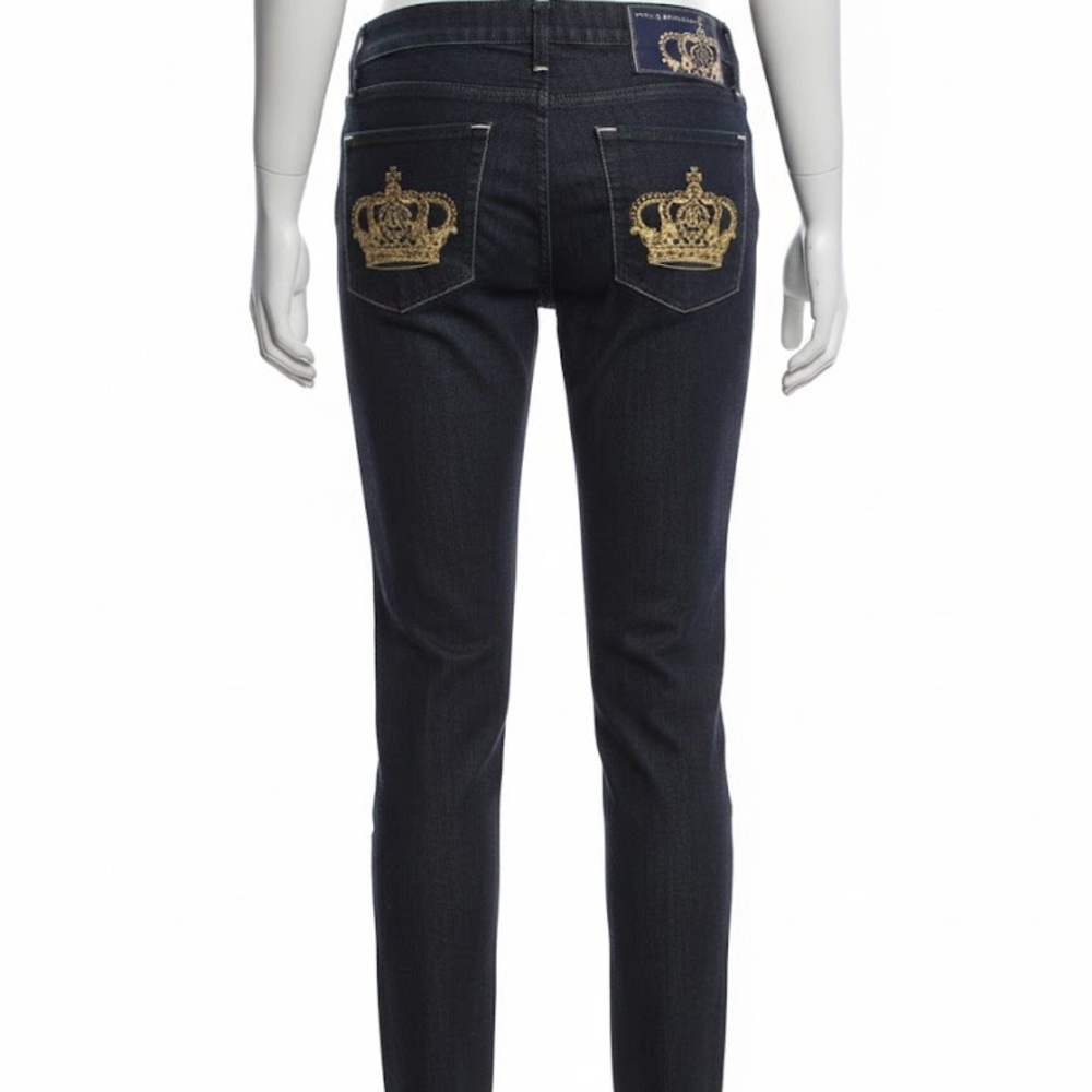 Rock & Republic dark  Denim with Gold Crown Detail